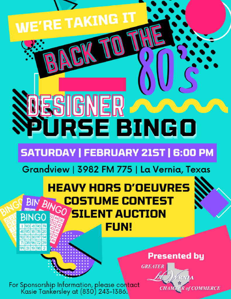 2026 GLVCC Purse Bingo Save The Date