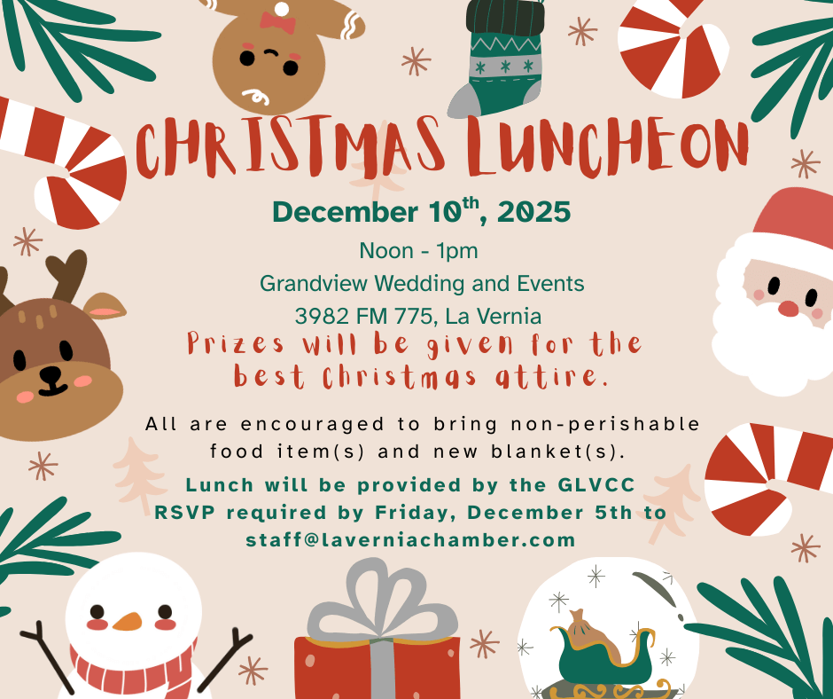 GLVCC Christmas Luncheon Invite 2025