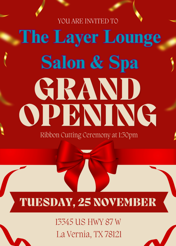 The Layer Lounge Salon and Spa Grand Opening Invitation